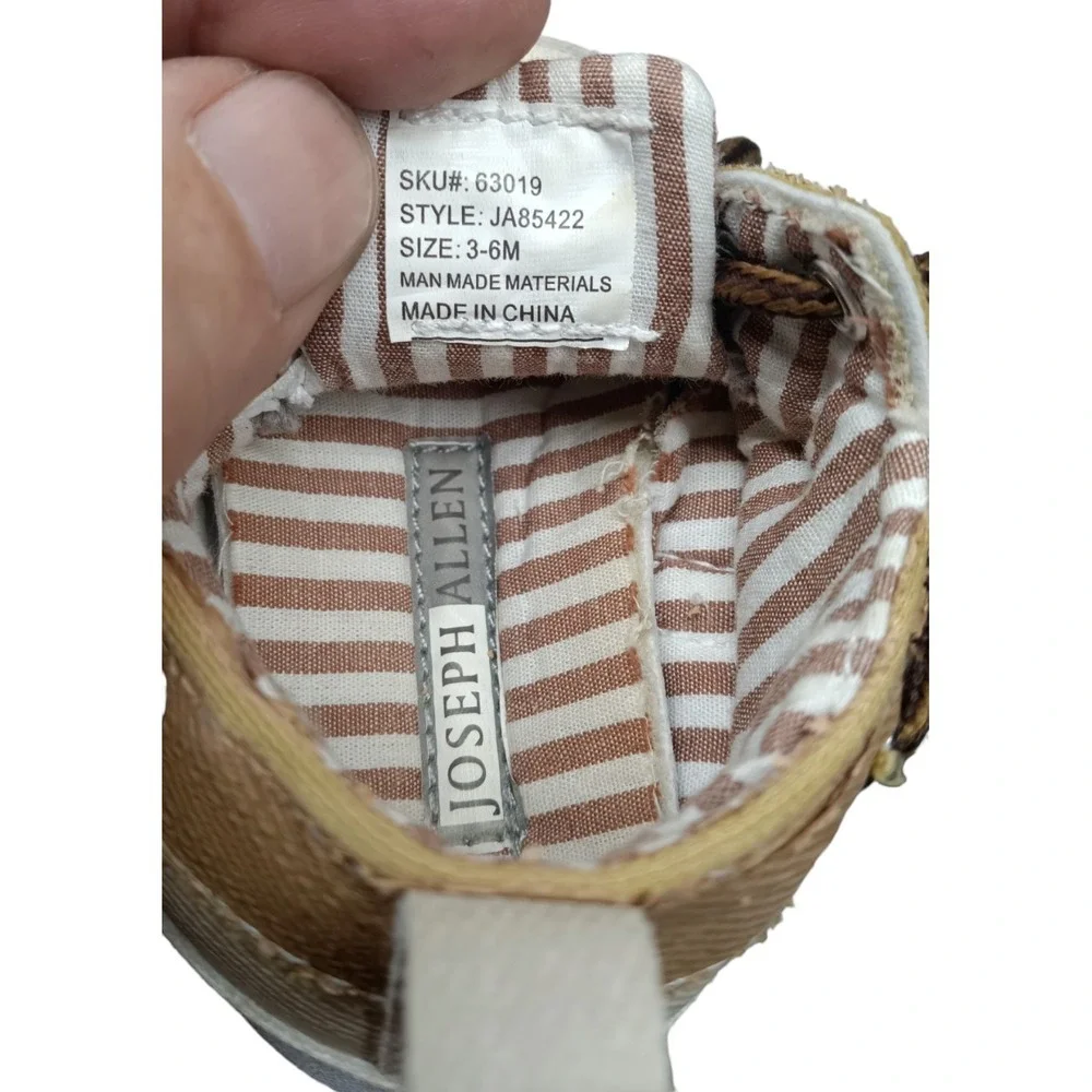 Joseph Allen Boat Shoes Infant ~ Newborn 3-6 Months, pre-owned
